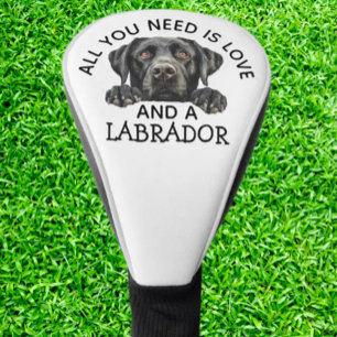 Black Labrador Golf Head Cover
