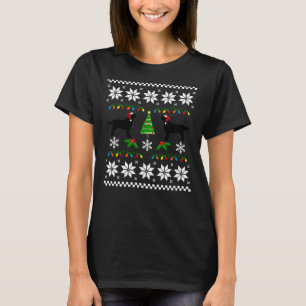 Black Labrador Happy Christmas Sweater Pattern