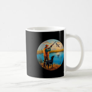Black Labrador Hunting Lab. Hunting Goose Waterfow Coffee Mug
