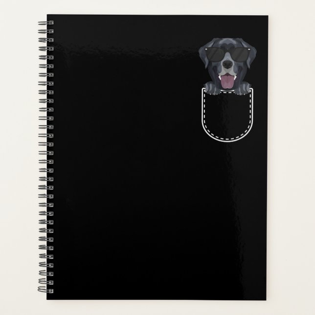 Black Labrador In The Breast Pocket (Devant)