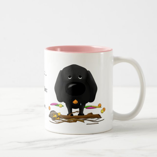 Black Labrador (Labs) - I Fetch... Mug (Right)