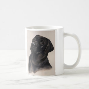 Black Labrador mug with "Woman's Best Friend" text