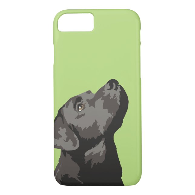 Black Labrador Phone Case (Choose Your Own Color) (Back)