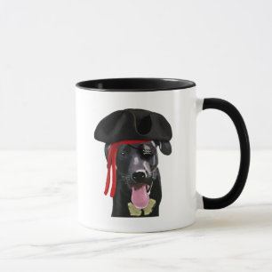 Black Labrador Pirate Mug