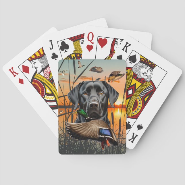 Black Labrador Playing Cards, Labrador Retriever Playing Cards (Back)