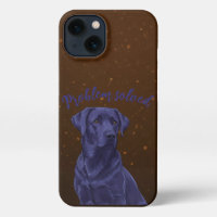 Black Labrador Problem Solved Brown Galaxy Case