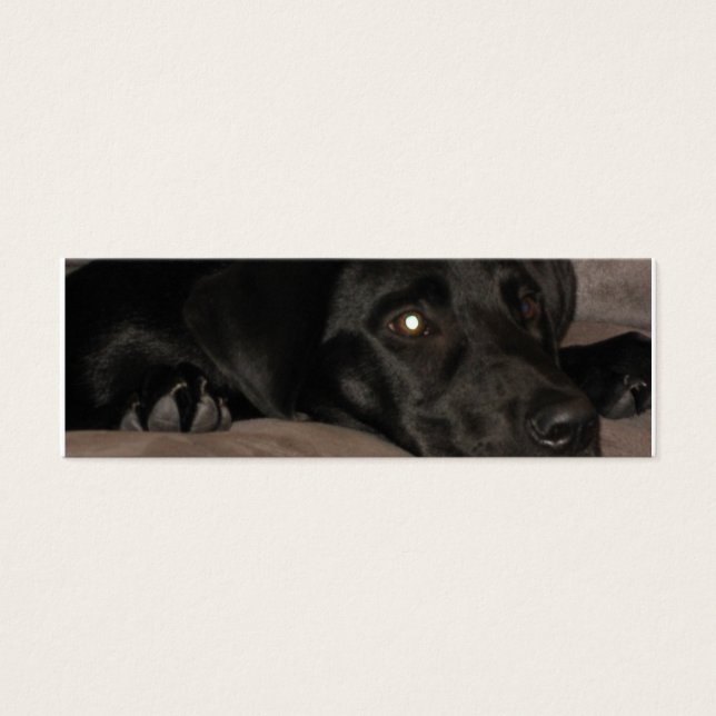Black Labrador Retriever Bookmark (Front)