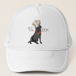 Black Labrador Retriever Chef Trucker Hat