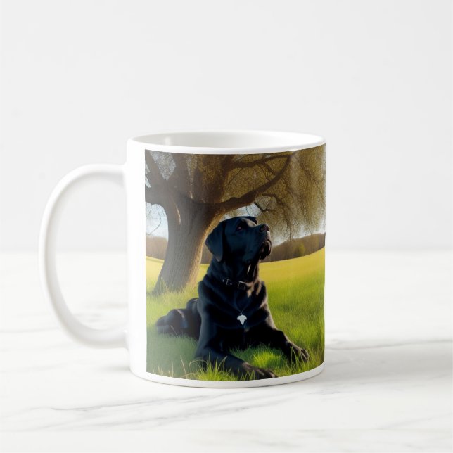 Black Labrador Retriever  Coffee Mug (Left)