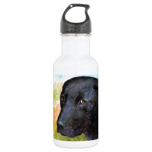 Black Labrador Retriever Dog 115 532 Ml Water Bottle