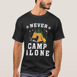 Black Labrador Retriever Dog Love Camping Tent Ca T-Shirt