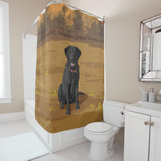 Black Labrador Retriever Dog Lover Gift (In Situ)