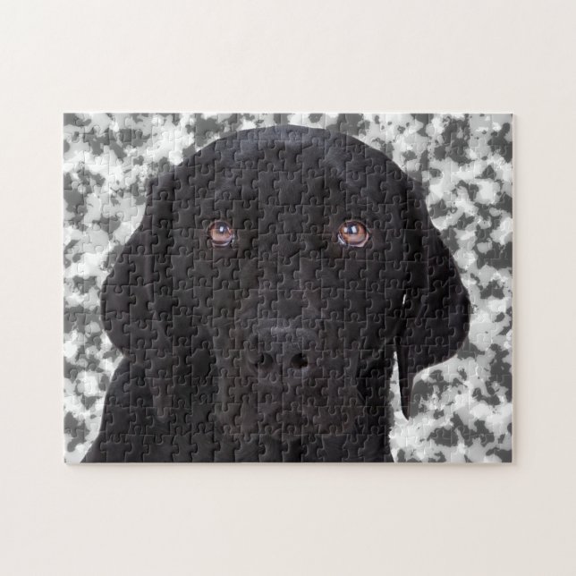 Black Labrador Retriever Jigsaw Puzzle (Horizontal)