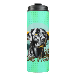 Black Labrador Retriever   Lab Mom Thermal Tumbler