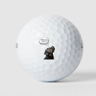 Black Labrador Retriever Meme Did You Say Ball? Golf Balls