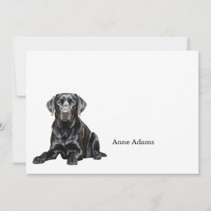 Black Labrador Retriever Note Card