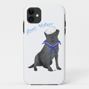 Black Labrador Retriever Sailor iPhone 11 Case