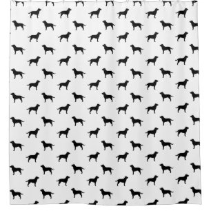 Black Labrador Retriever Silhouettes Pattern
