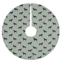 Black Labrador Retriever Silhouettes Pattern