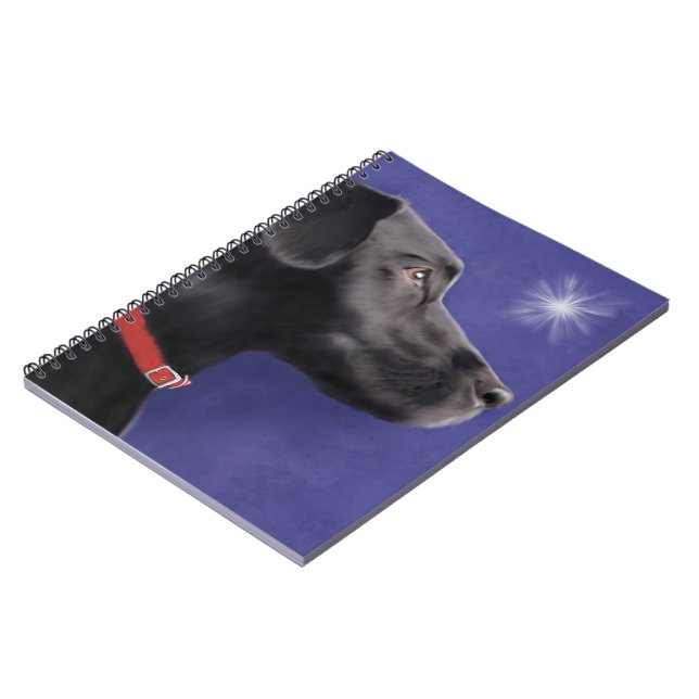 Black Labrador Retriever - Spiral Notebook (Left Side)