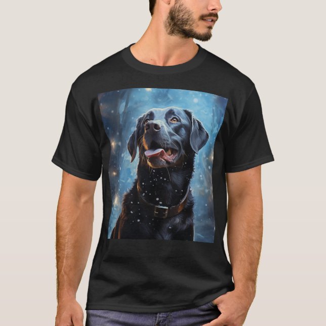 Black Labrador Retriever T-Shirt (Front)