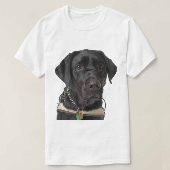 Black Labrador Retriever T-Shirt (Design Front)