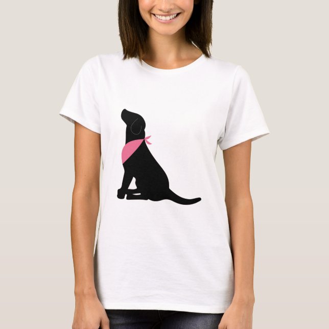 Black Labrador Retriever T-Shirt (Front)