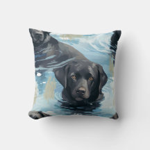Black Labrador Swimming Pattern