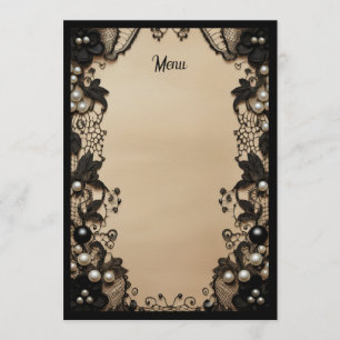 Black Lace and Pearls Menu
