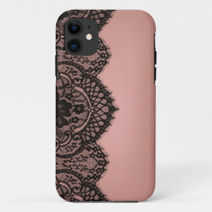 Black lace iPhone 11 case