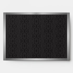 Black Lace Envelope - A7 Greeting Card