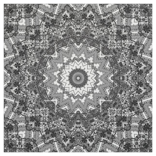 Black lace fabric (Swatch)