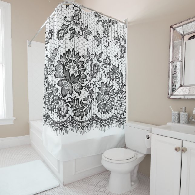 Black Lace on White (In Situ)