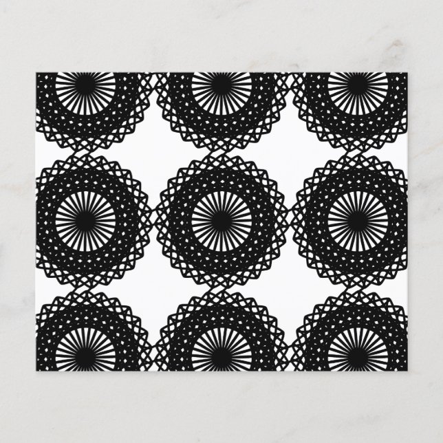 Black Lace Pattern Design. Custom (Front)