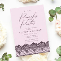 Black Lace Pink Pancakes & Panties Bridal Shower