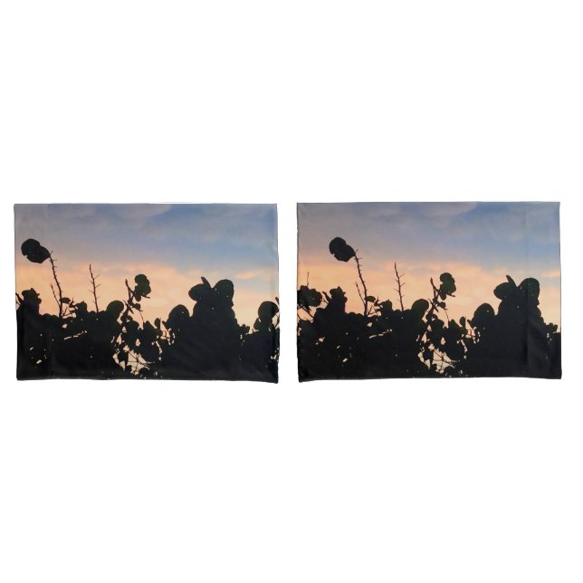 Black Lace Sunset Pillowcase (Front-Set)