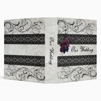 Black Lace Wedding Binder