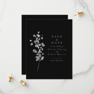 Black Lacquer Save The Date