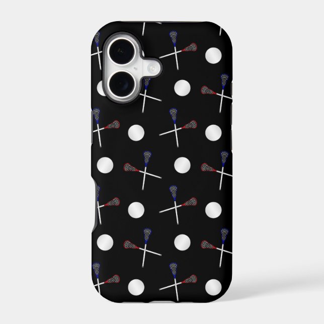 Black lacrosse pattern (Back)