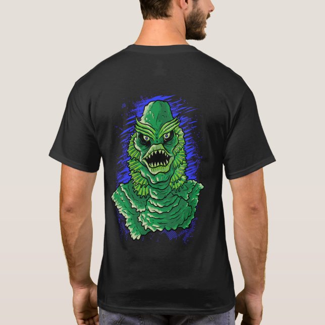 Black Lagoon Swamp Creature T-Shirt (Back)