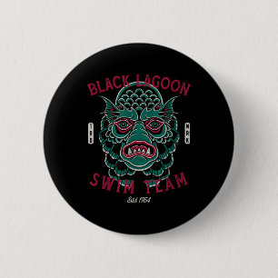 Black Lagoon Swim Team - Vintage Traditional Tatto 2 Inch Round Button