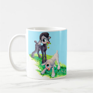 black lamb white lamb coffee mug