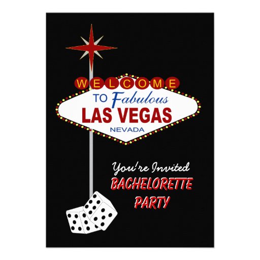 Las Vegas Bachelorette Invitations 3