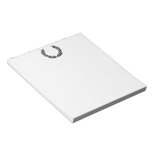 Black Laurel Wreath Notepad
