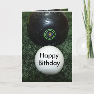 Black Lawn Bowls, Ajouter Votre Message Carte Anni