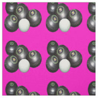Black Lawn Bowls On Hot Pink,