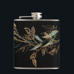 Black Leafy Botanical Eucalyptus Modern Branch Hip Flask<br><div class="desc">Black Leafy Botanical Eucalyptus Modern Branch Flask

#pampasgrass
#junglewedding
#jungleinvitation
#coralwedding
#weddingmenu
#desertwedding
#lasvegaswedding
#terracottawedding
#peachwedding
#pampasweddingmenu
#pampas
#terracotta
#coral
#peach
#naturalwedding
#driedgrass
#driedpampas
#wabisabiwedding
#naturewedding</div>