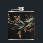 Black Leafy Botanical Eucalyptus Modern Branch Hip Flask<br><div class="desc">Black Leafy Botanical Eucalyptus Modern Branch Flask

#pampasgrass
#junglewedding
#jungleinvitation
#coralwedding
#weddingmenu
#desertwedding
#lasvegaswedding
#terracottawedding
#peachwedding
#pampasweddingmenu
#pampas
#terracotta
#coral
#peach
#naturalwedding
#driedgrass
#driedpampas
#wabisabiwedding
#naturewedding</div>