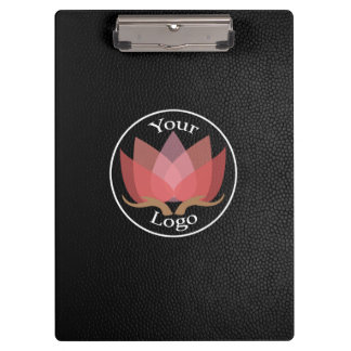 Black Leather Custom LOGO Clipboard