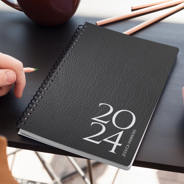 Black Leather Image Personal 202x Weekly Planner (Creator Uploaded)
